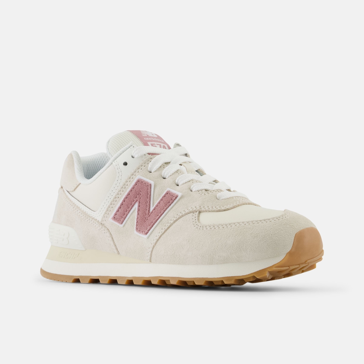 New balance lifestyle men's 574 sport hot sale nimbus cloud & white shoes